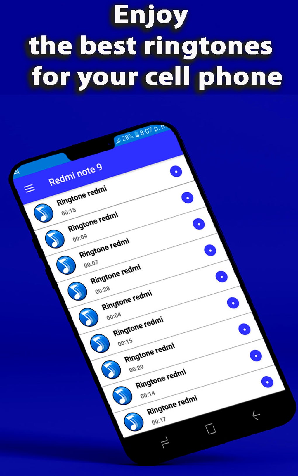 Redmi Note 9 Ringtone App для Android — Скачать