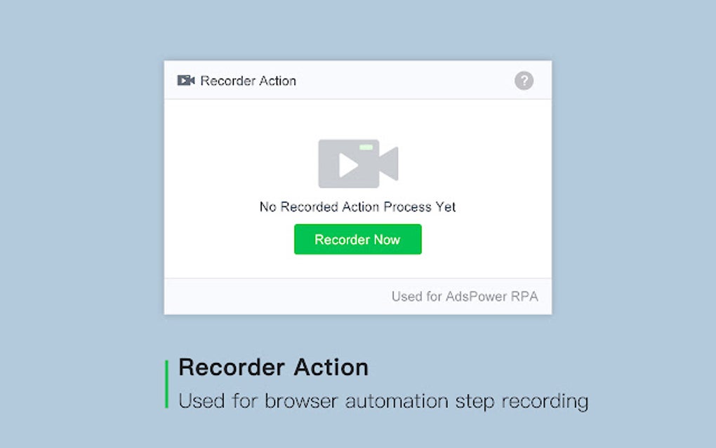 Recorder Action for Google Chrome - Extension Download