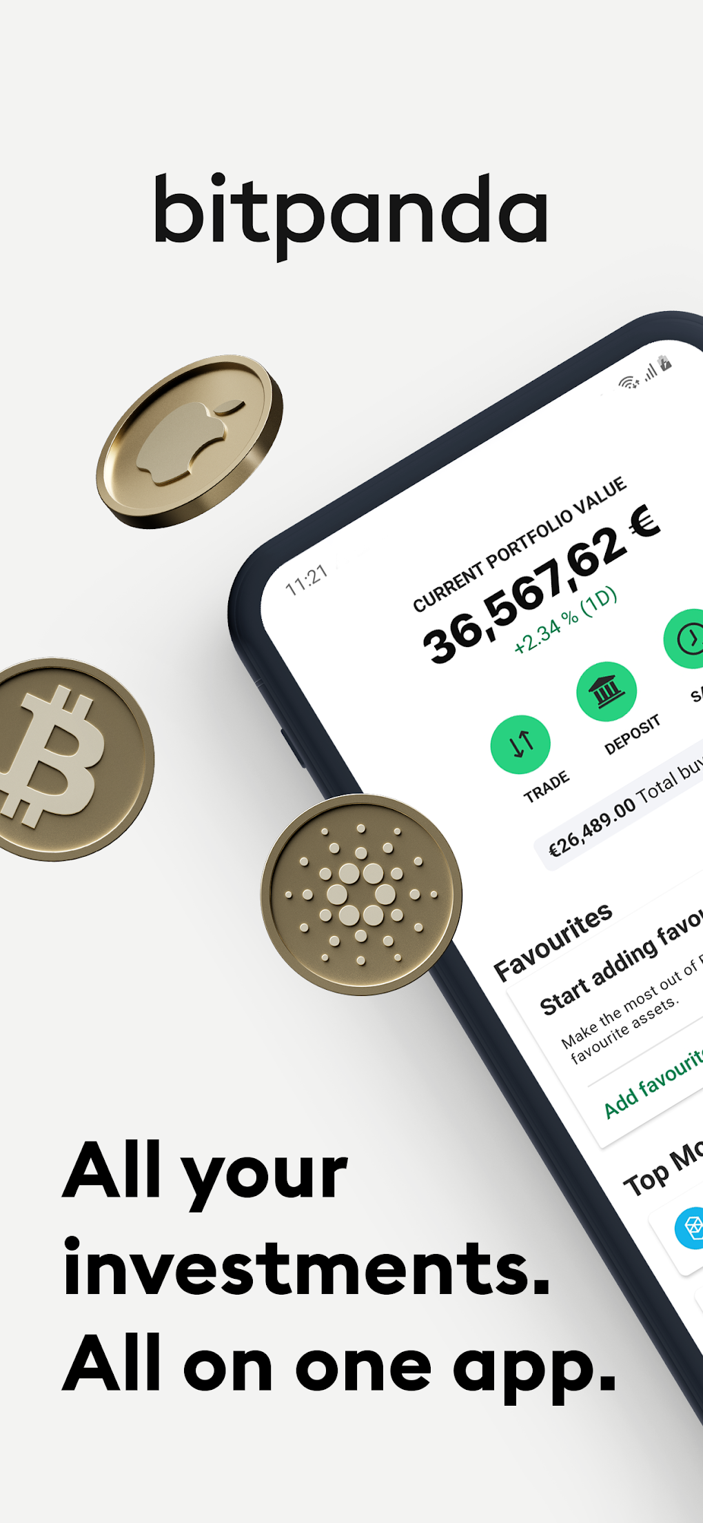 Bitpanda: Buy bitcoin securely для Android — Скачать