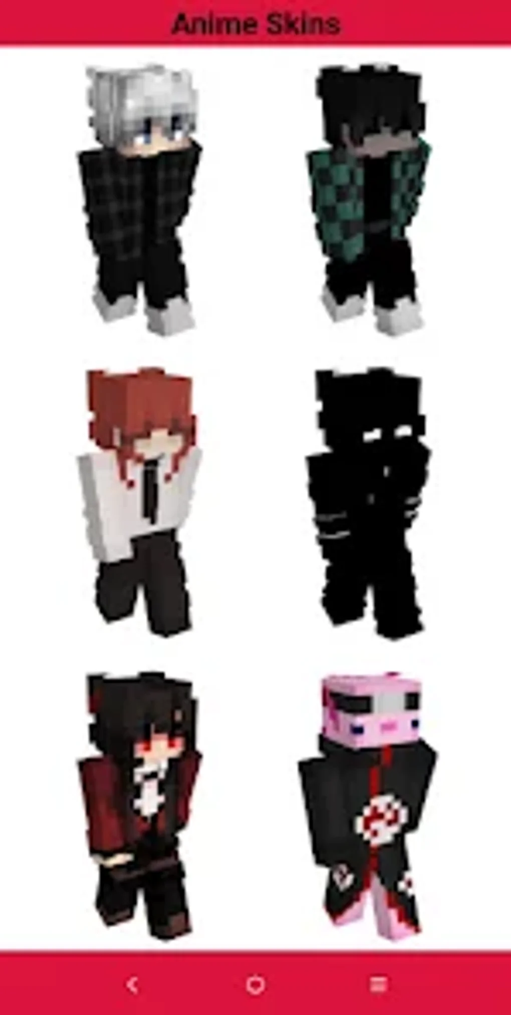 Anime Skins for Minecraft لنظام Android - تنزيل