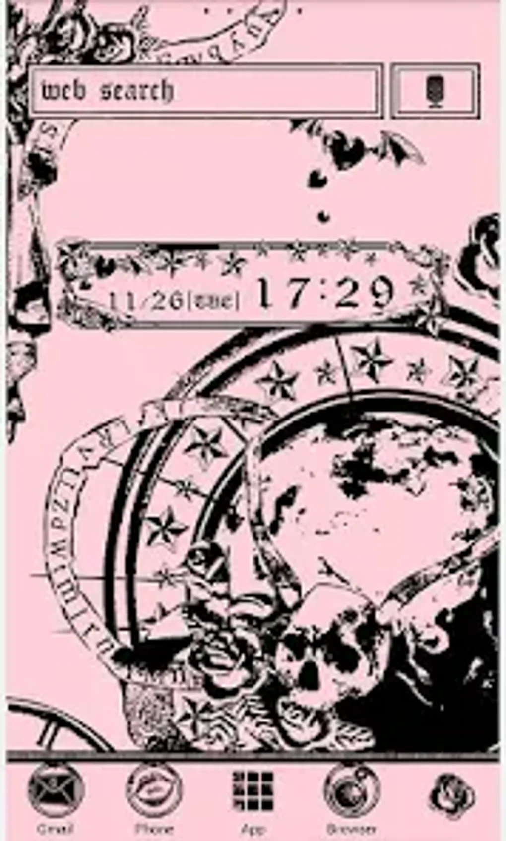 Cool Wallpaper Clockwork Pink per Android - Download