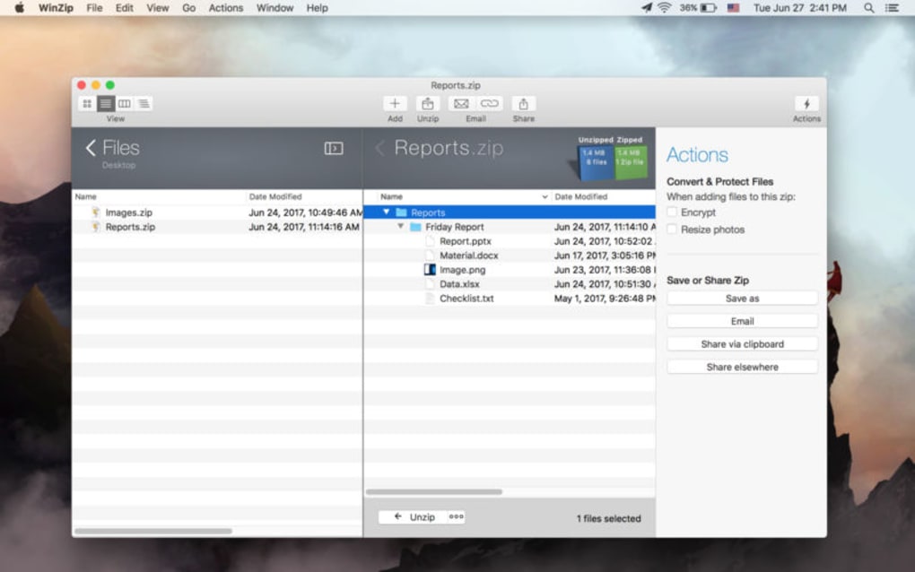 WinZip Mac Pro instal