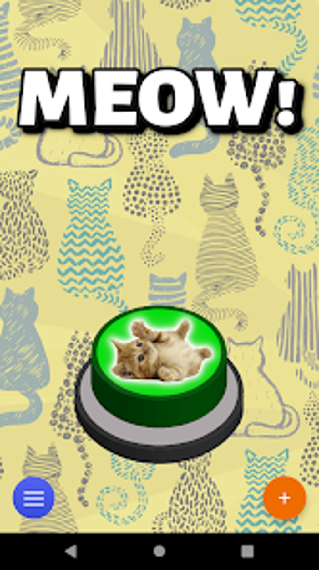 Meow Cat Kitten Sound Button для Android — Скачать