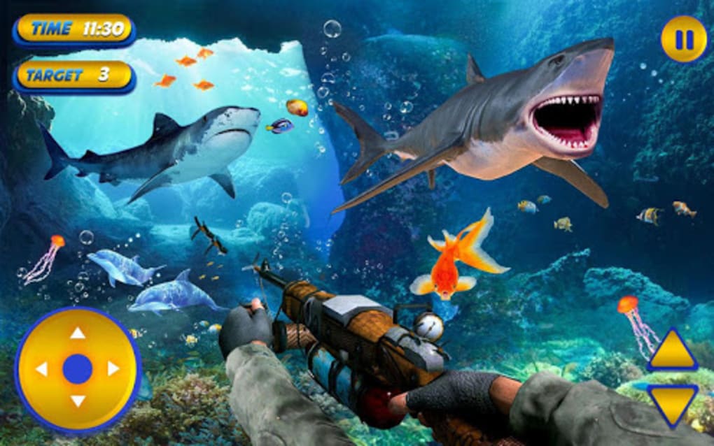 Underwater Spear Fishing Tiger Shark Games for Android - Download