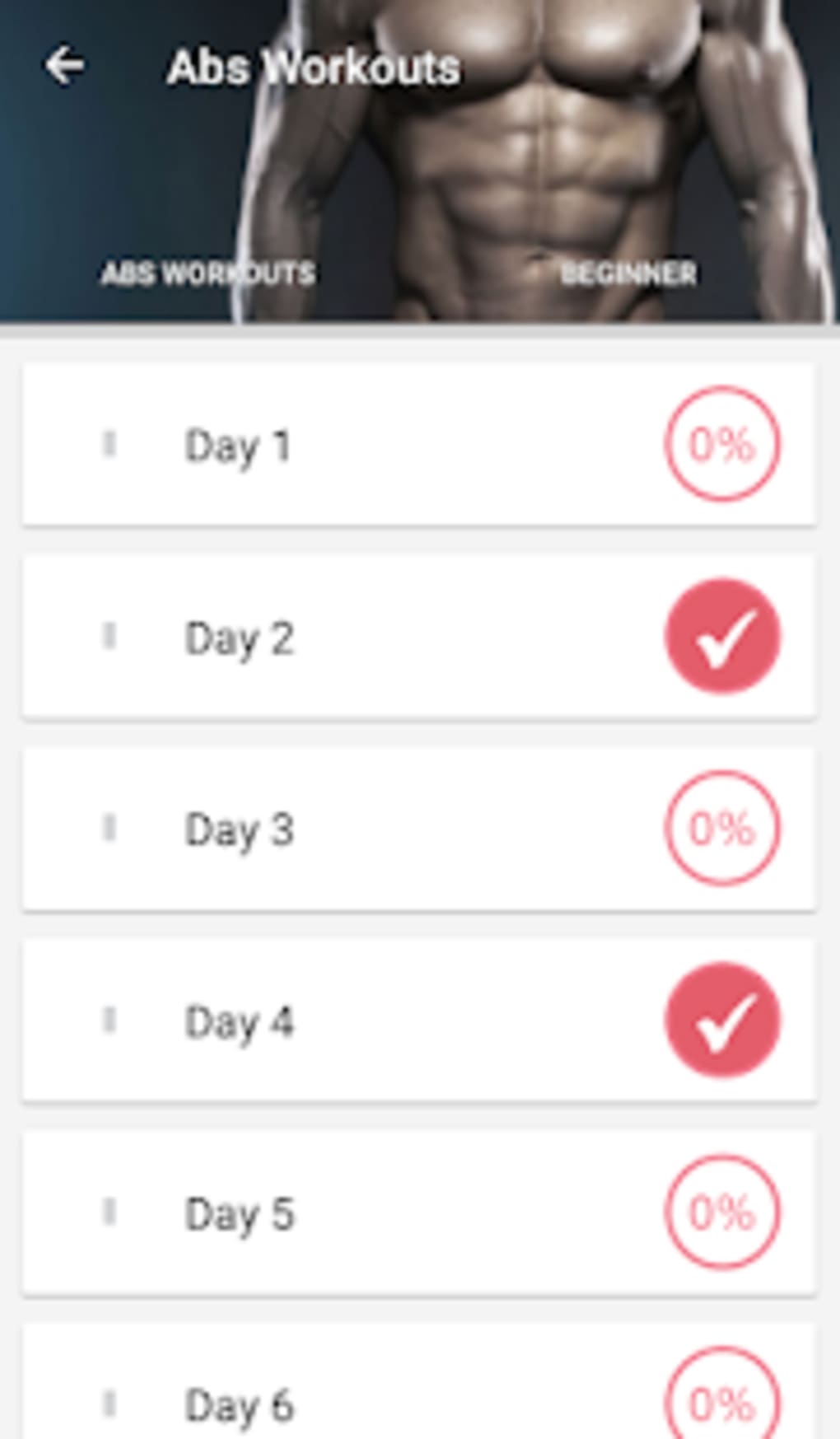 Six Pack in 30 Days Abs Workout No Equipment APK for ...