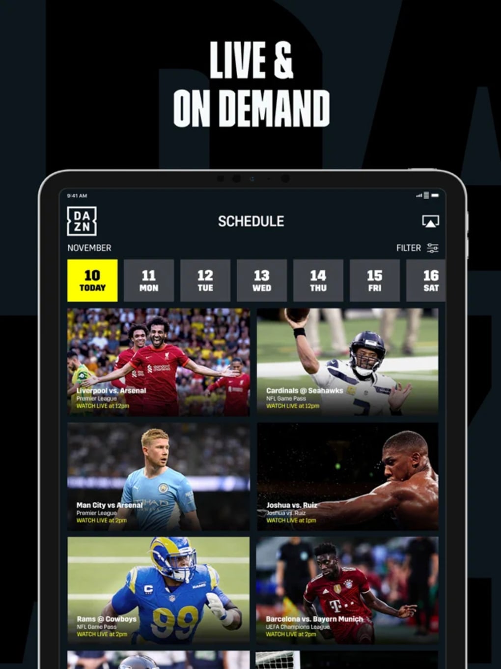 DAZN  Live & On-Demand Sports Streaming