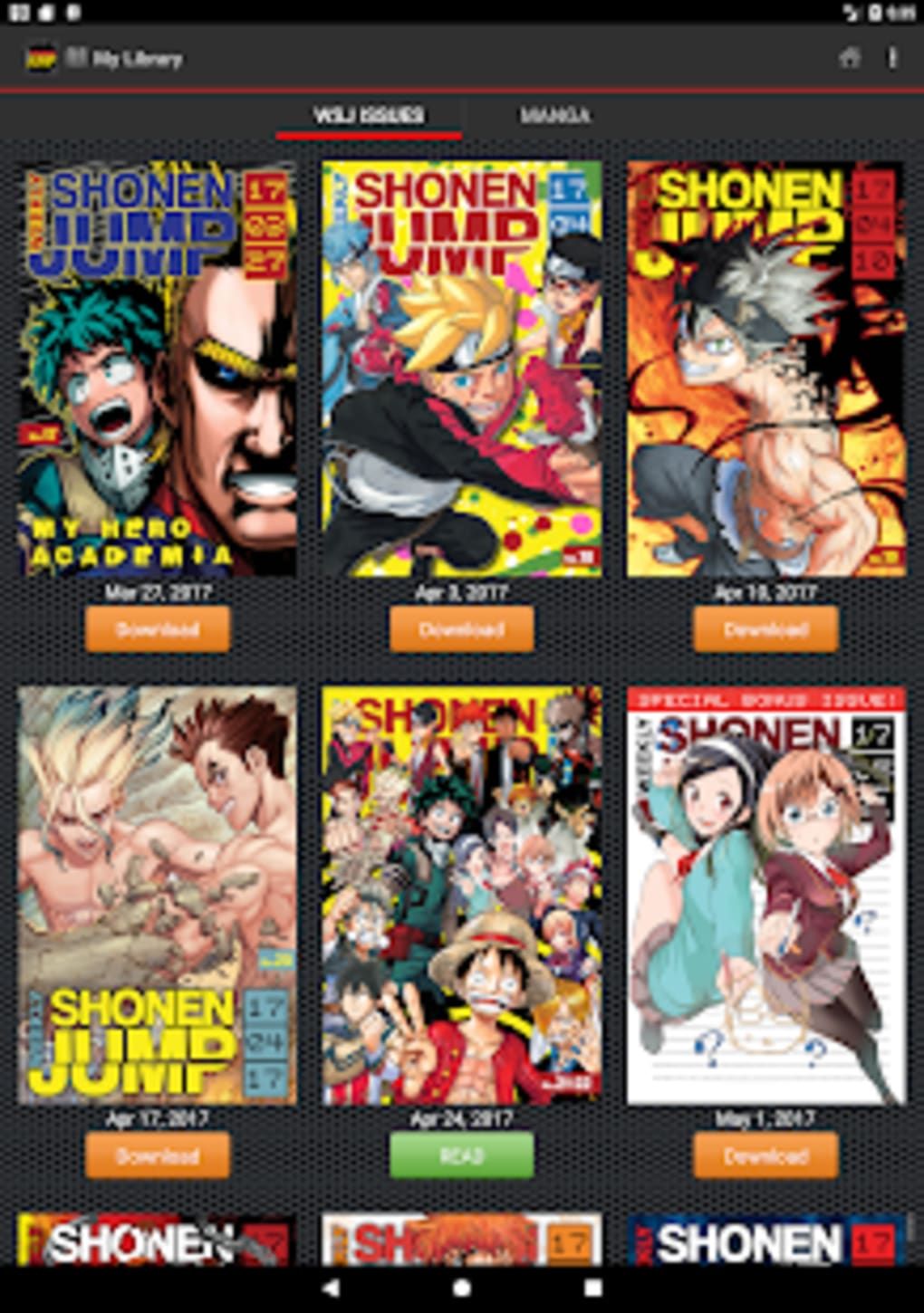 Shonen Jump for Android - Download the APK from Uptodown