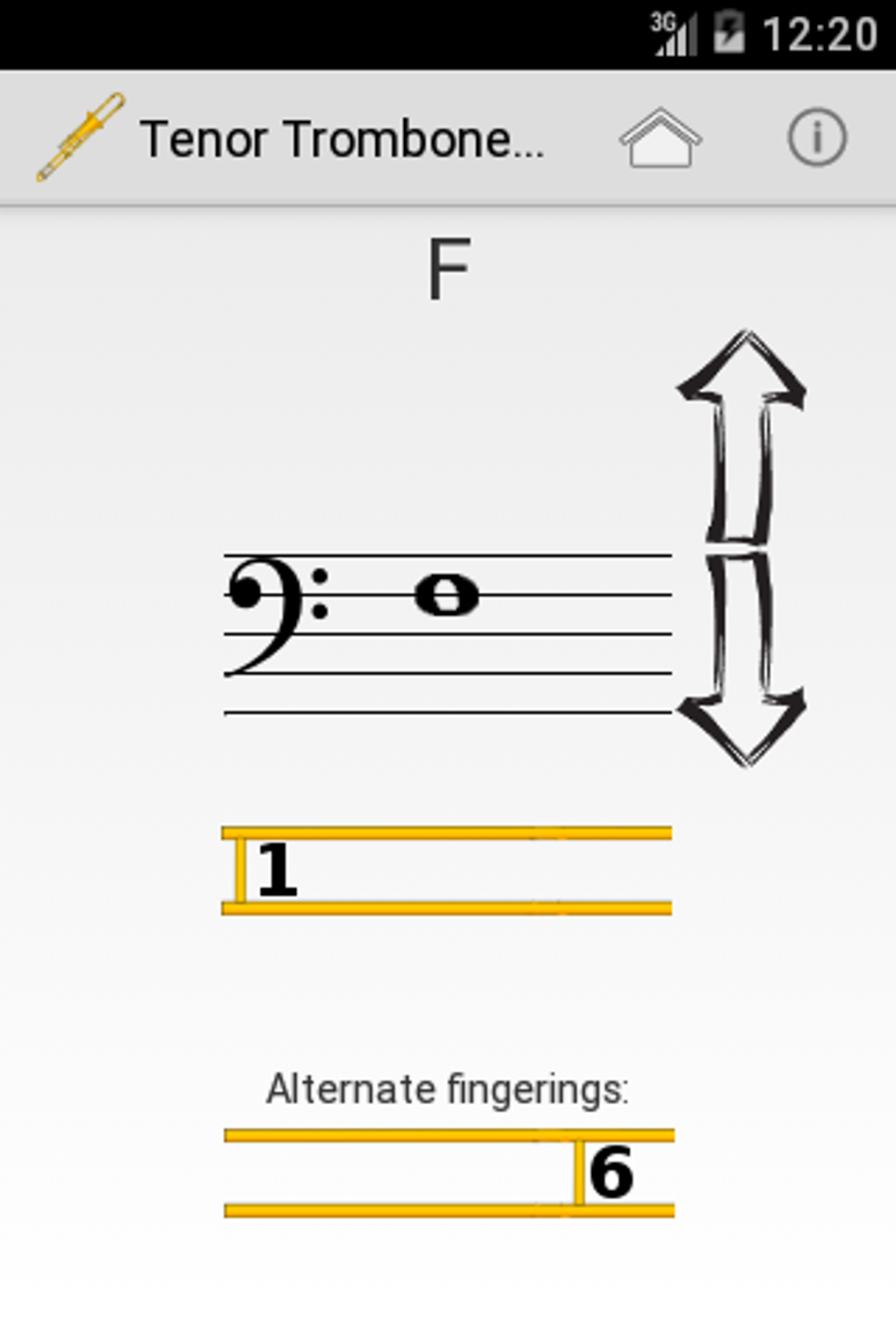 Trombone Slide Position Chart APK для Android — Скачать