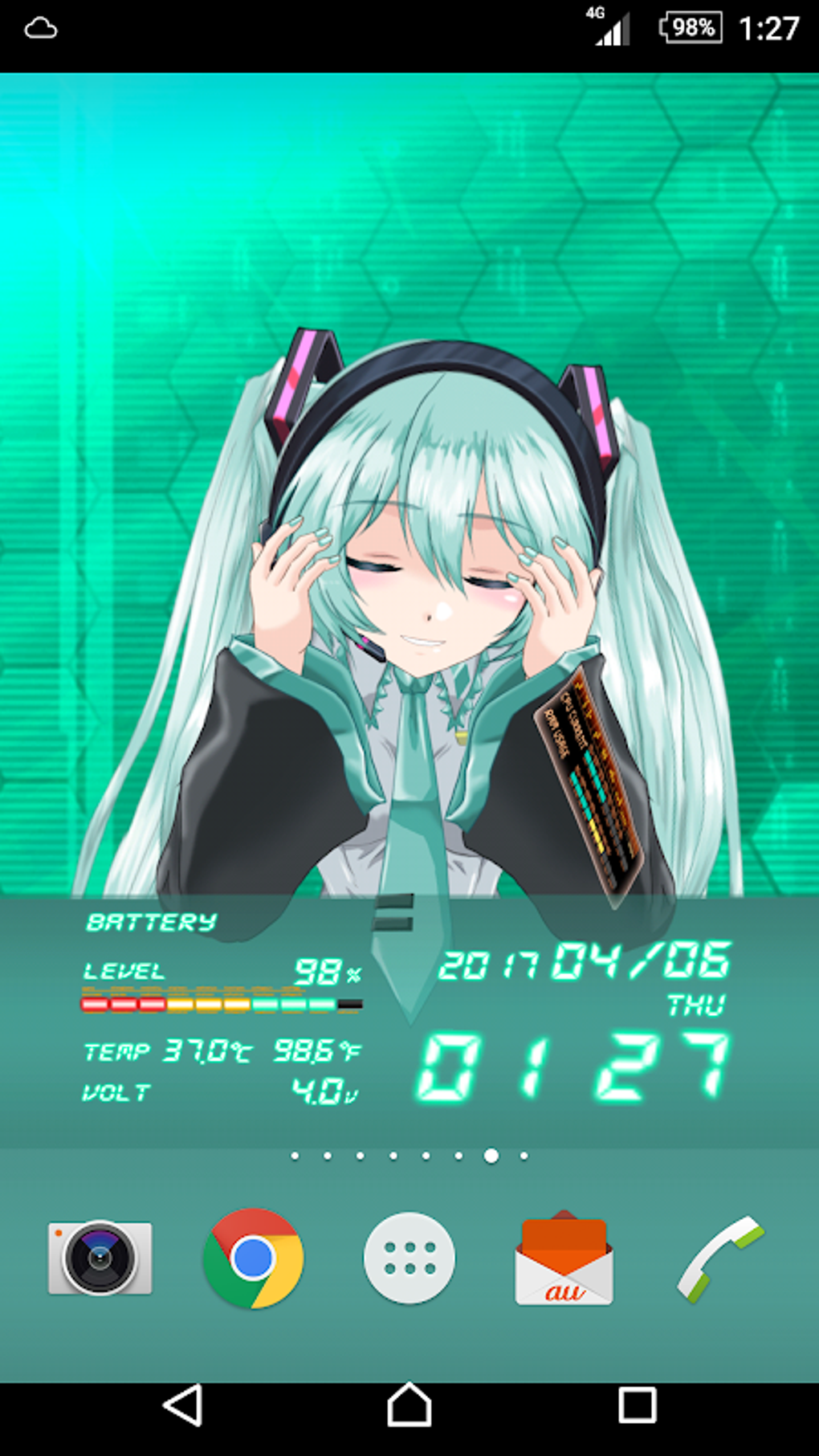 Miku 2D Anime LiveWallpaper APK для Android — Скачать