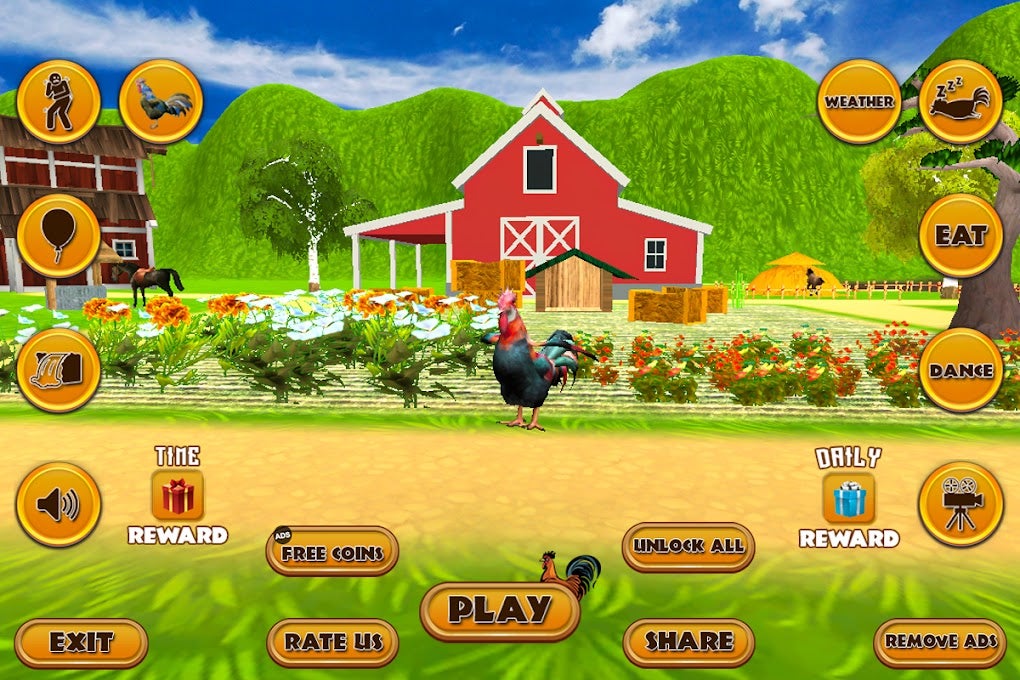 Talking Rooster: Chicken Games For Android - Download