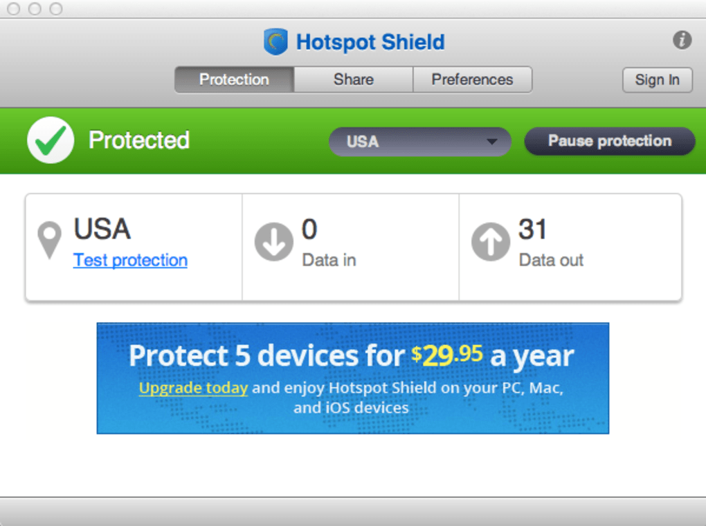 Hotspot Shield for Mac - Download