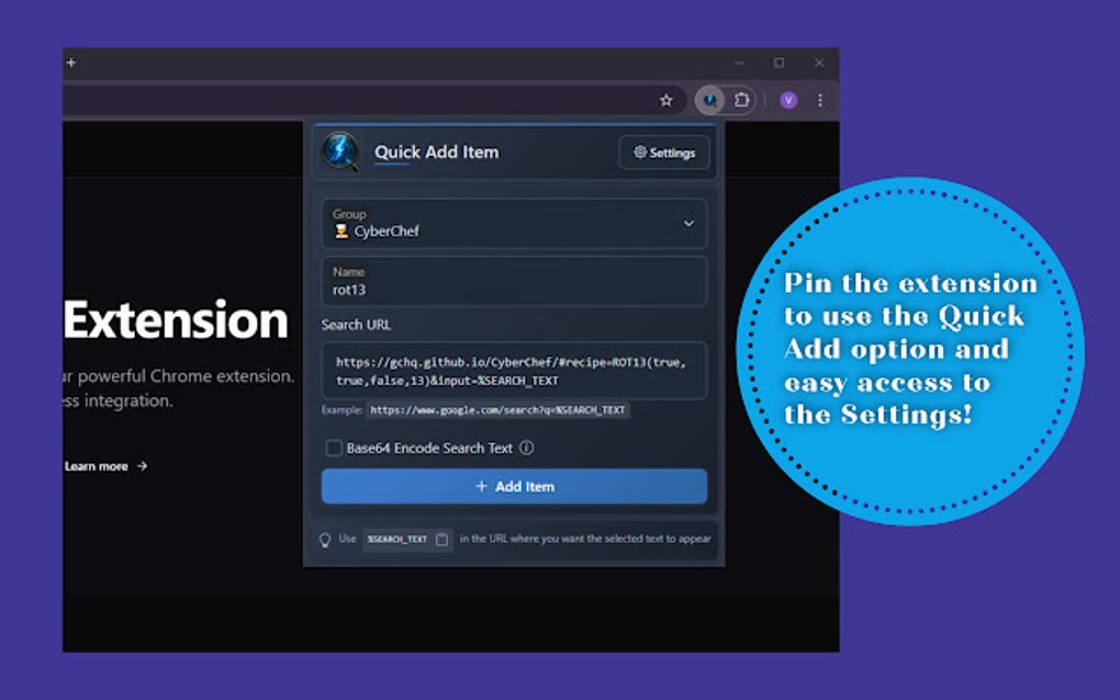 Quick Search Manager Google Chrome 용 - 확장 프로그램 다운로드