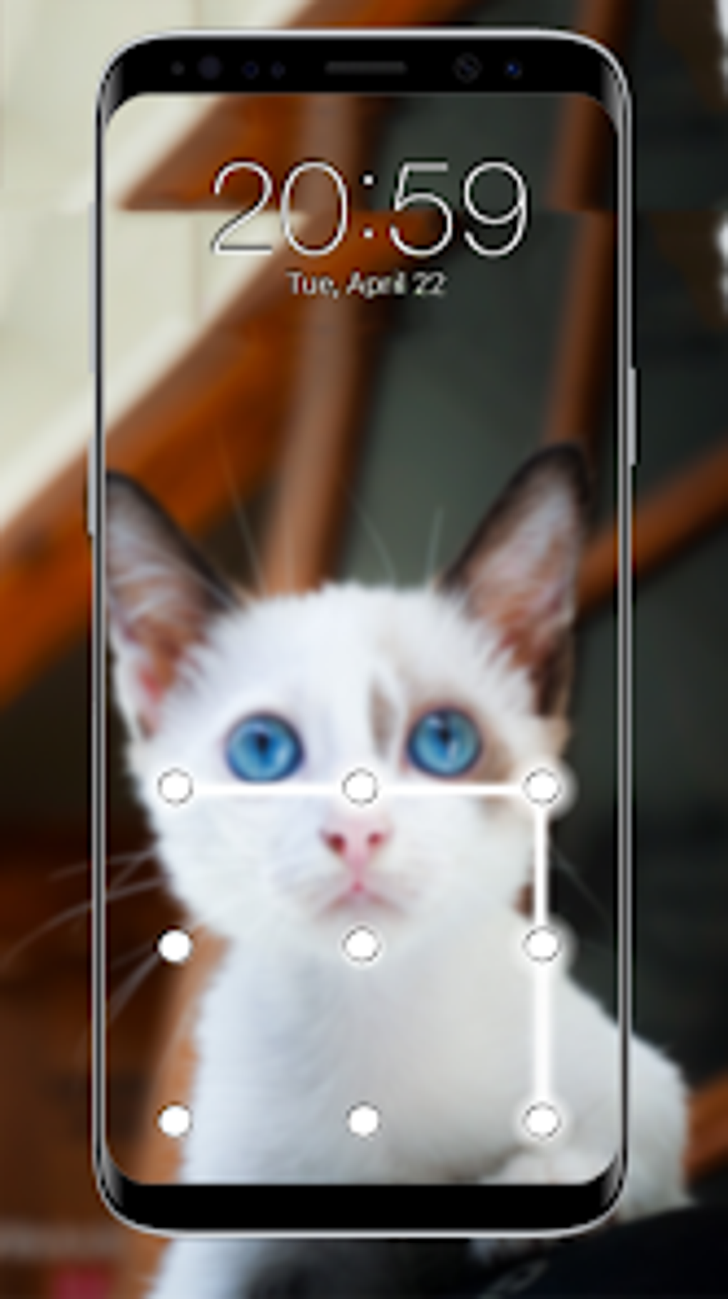 Kitty Cat Pattern Lock Screen для Android — Скачать