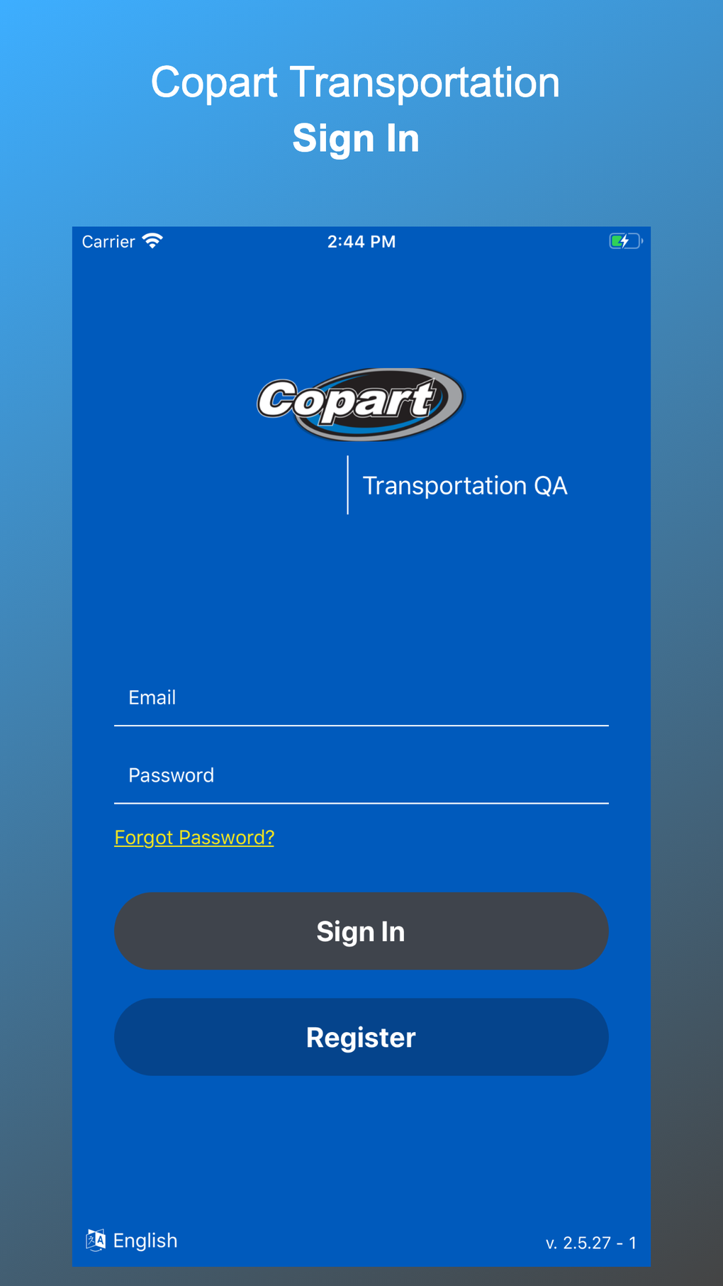 Copart Transportation для iPhone — Скачать