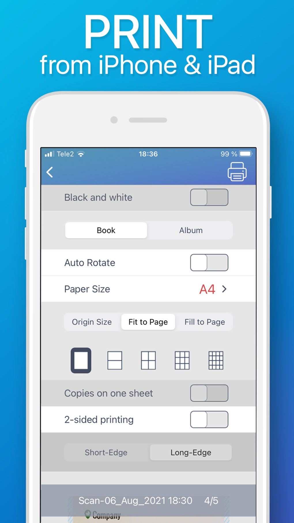 Tap Print Smart Printer App Voor IPhone Download