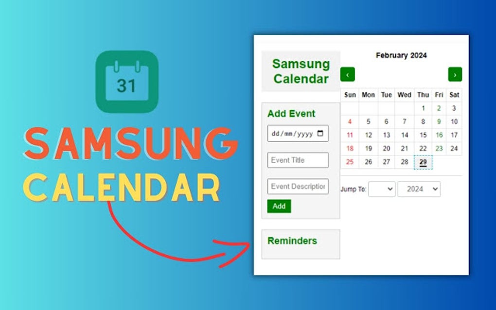 Samsung Calendar For Pc,Windows and Mac(Free Use) (Windows) Descargar