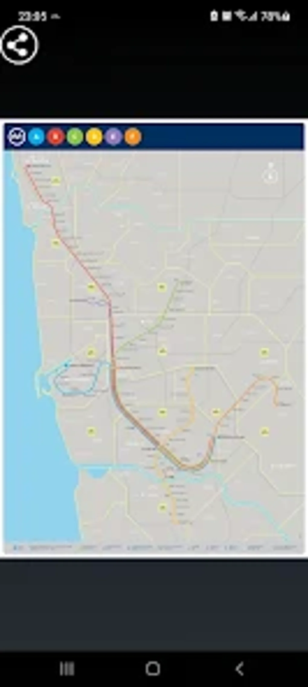 Android I in Porto Metro Map ndir