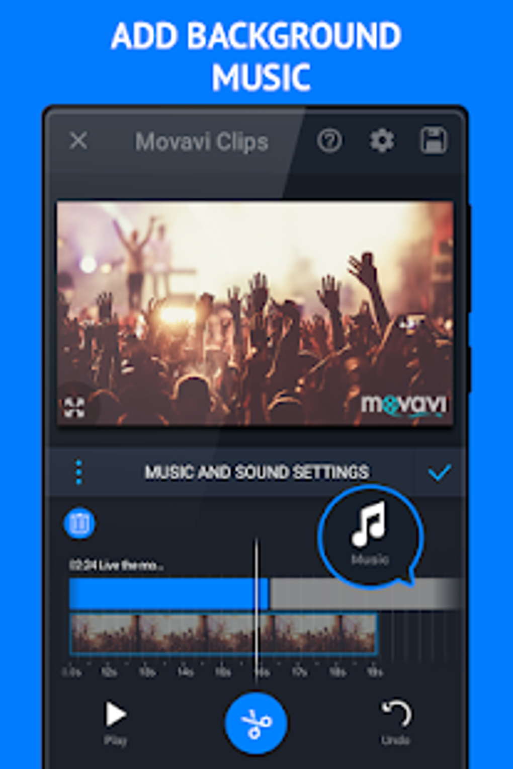 Movavi Clips - Video Editor with Slideshows для Android — Скачать