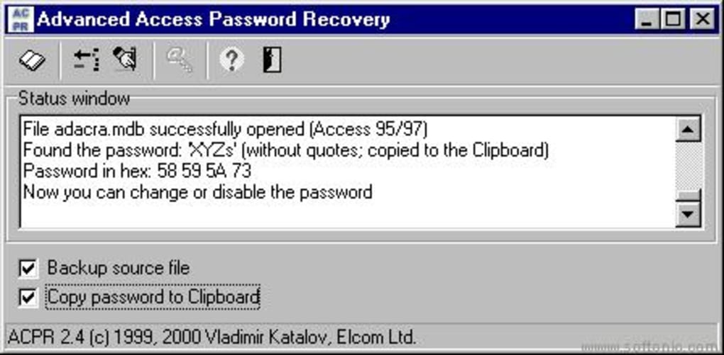 Advanced Access Password Recovery untuk Windows - Unduh