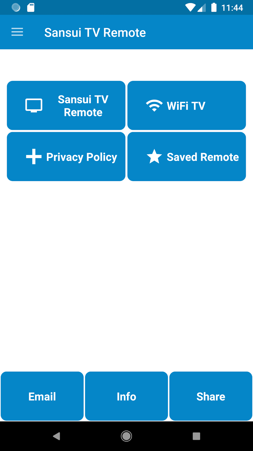 thumbnail image 2 of Remote Control For Sansui Android Smart TV – SMX32V1HA, ES32V1HA – Wireless Black LCD LED Remote 2 of 3