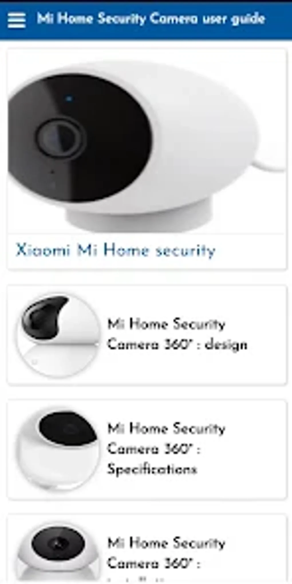 Mi Home Security Camera guide для Android — Скачать