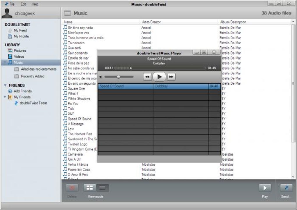 doubletwist music player deskrtop client