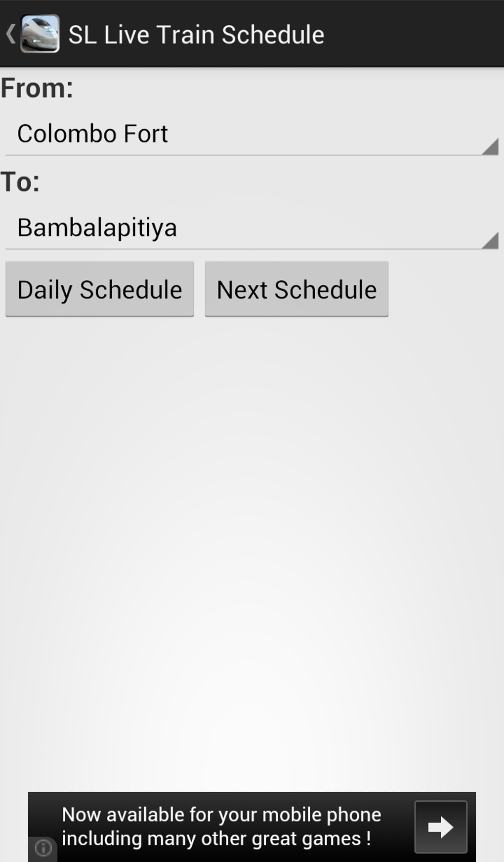 Sri Lankan Live Train Schedule APK For Android Download