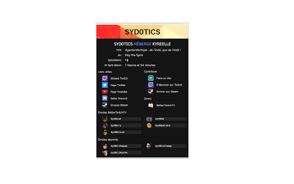 Notifications Twitch Syd0tics cho Google Chrome - Tiện ích mở rộng Tải về