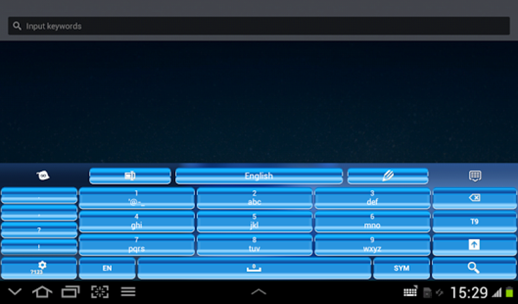 Teclado azul para Android (Android) - Download