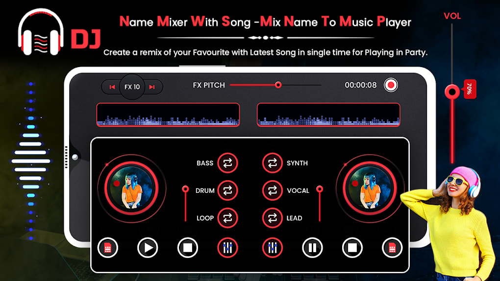 importere handikap sav DJ Name Mixer with Song - Mix Name to Music Player for Android - Download