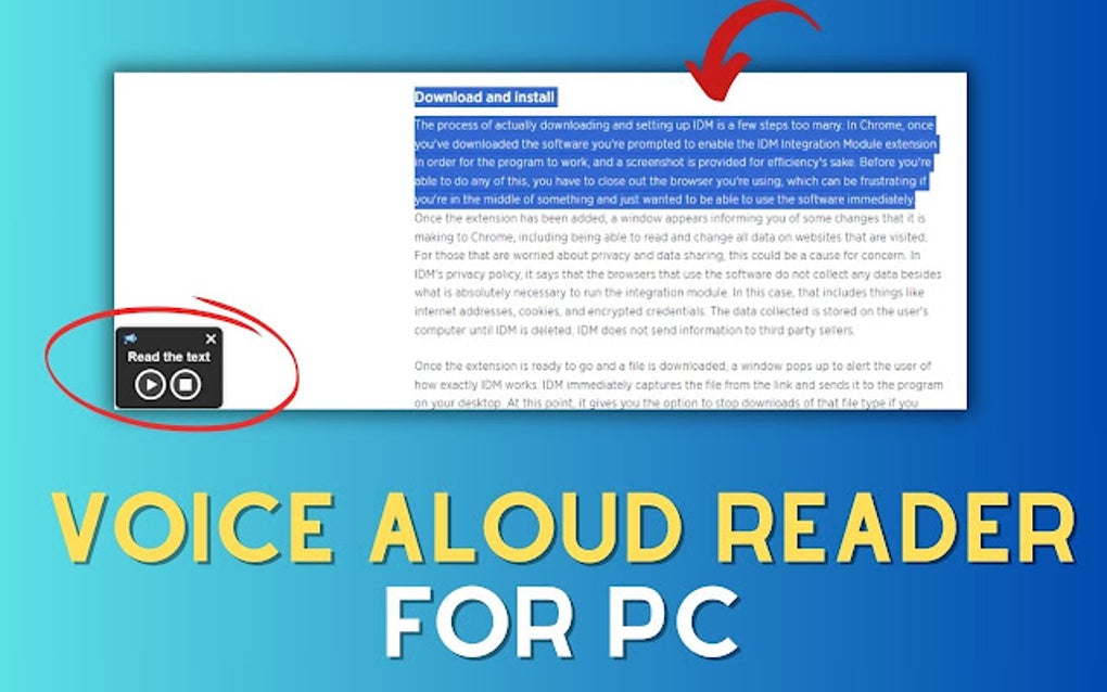 Voice Aloud Reader For Pc,windows And Mac (Free Use) For Google Chrome ...