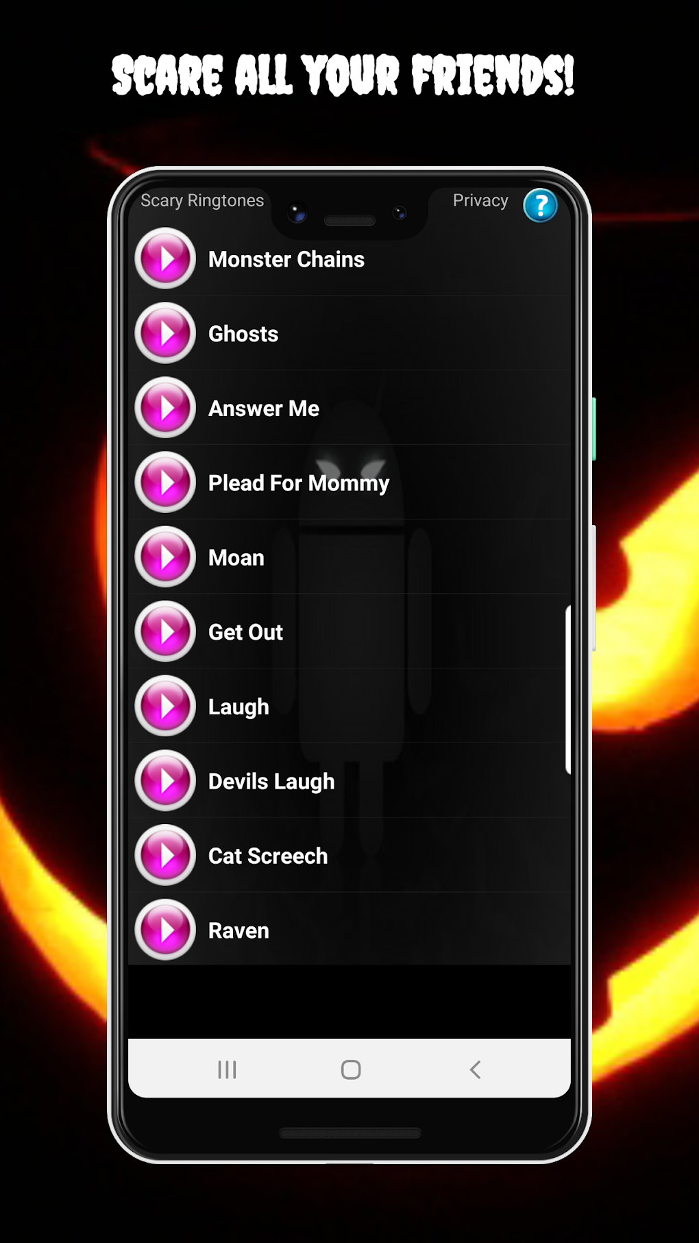 Scary Ringtones для Android — Скачать