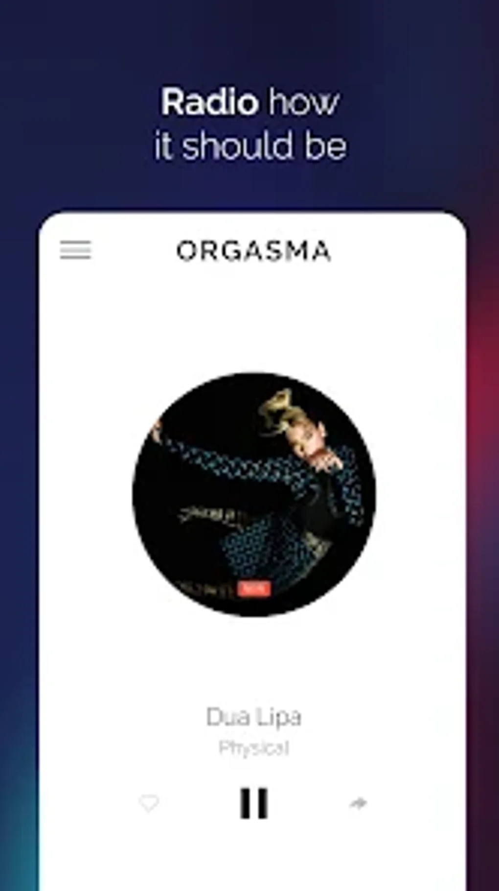 Orgasma.fm Music Radio for Android - Download