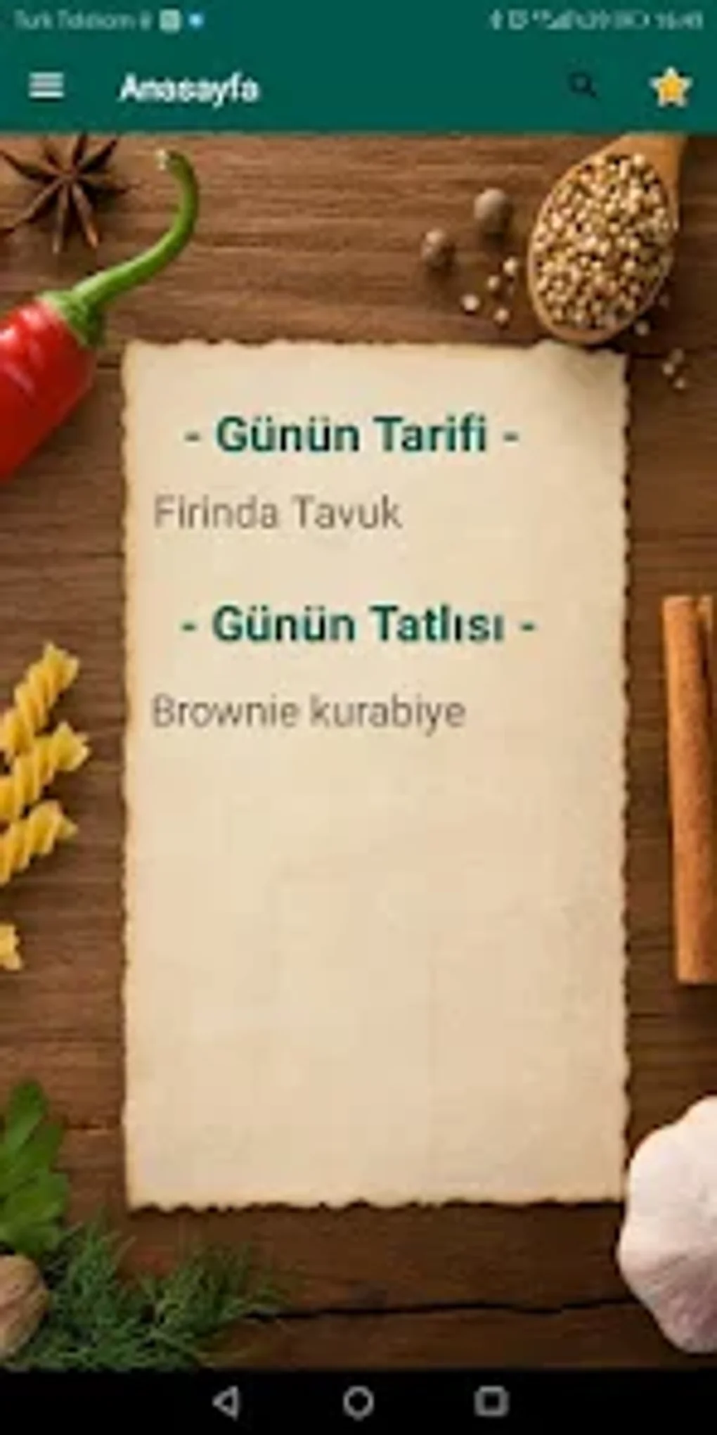 İnternetsiz Yemek Tarifleri R For Android - Download