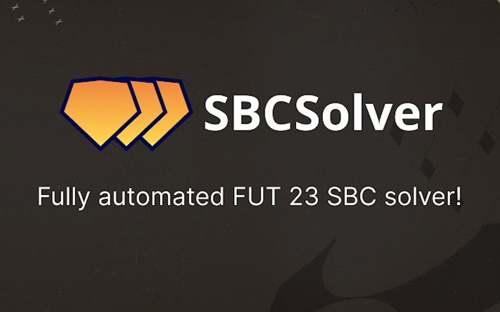 FUT 23 SBC Solver Google Chrome 용 - 확장 프로그램 다운로드