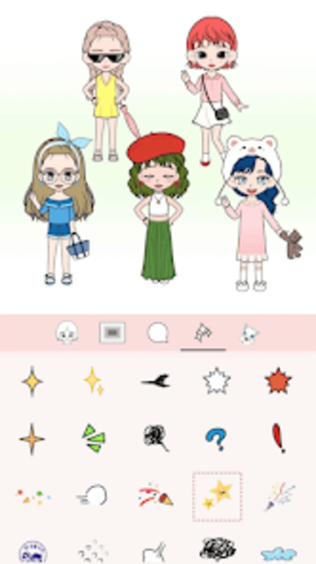 k-pop-webtoon-character-girls-para-android-descargar