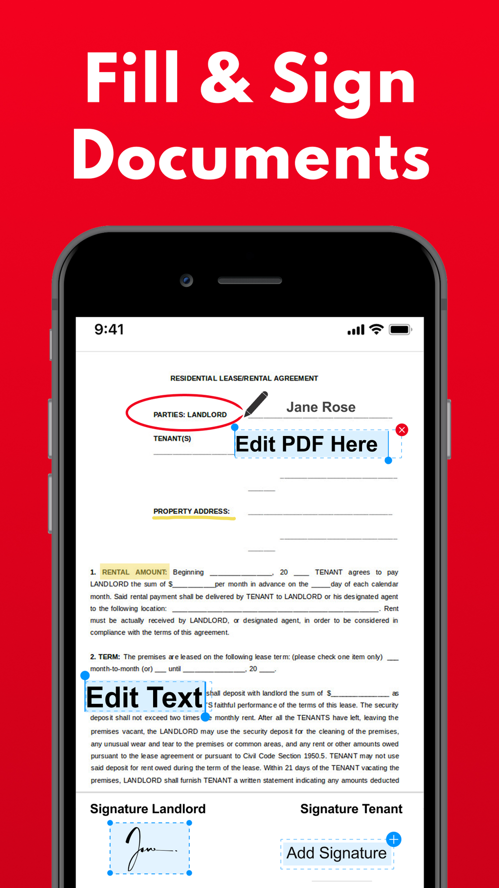 fill and sign pdf on iphone