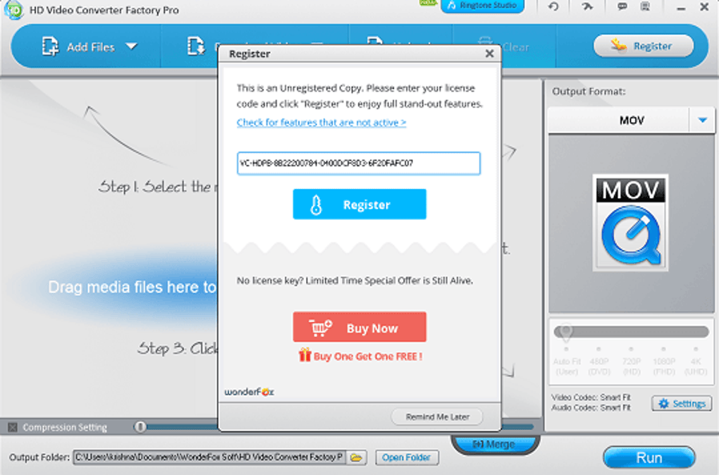 Hd video converter factory pro registration code