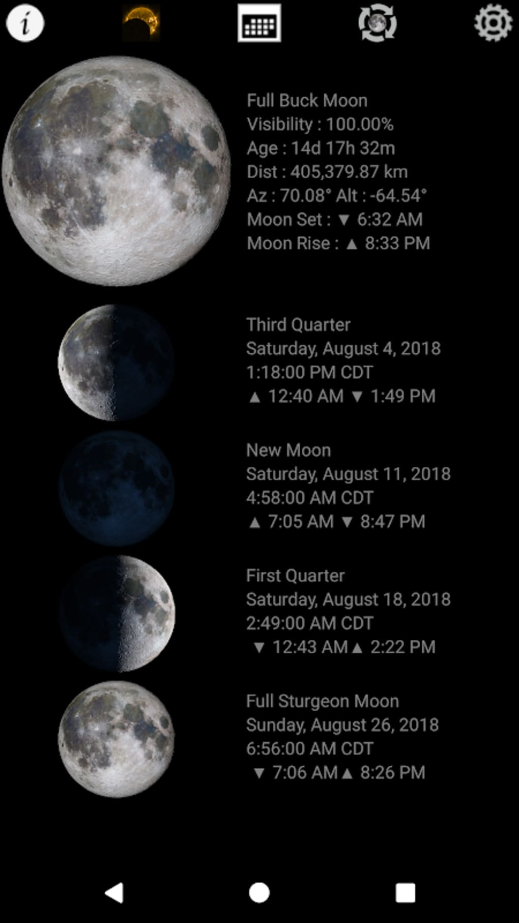Lunar Phase Moon Phases Calendar APK for Android Download