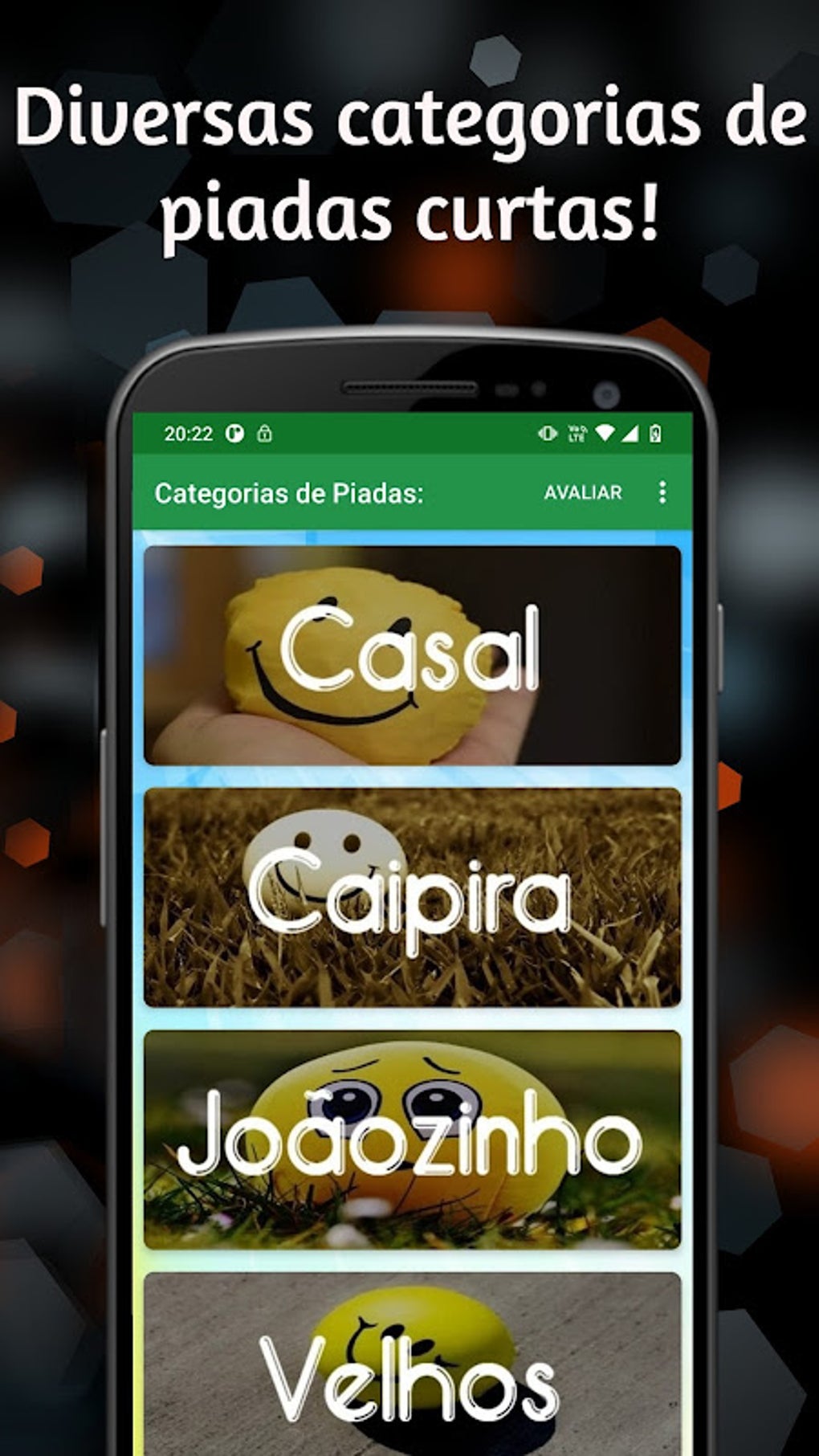 Piadas Curtas para Android