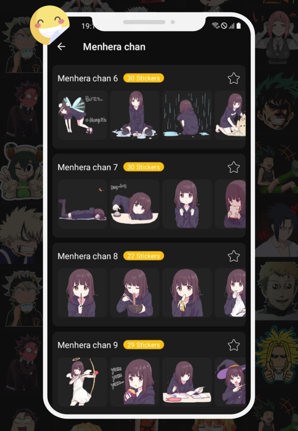Menhera-chan Stickers for WhatsApp 2019 Free Download