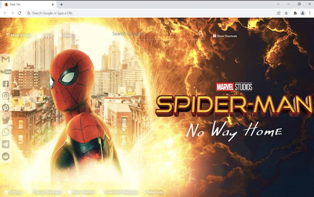 Spider-Man: No Way Home Wallpaper for Chrome - Download
