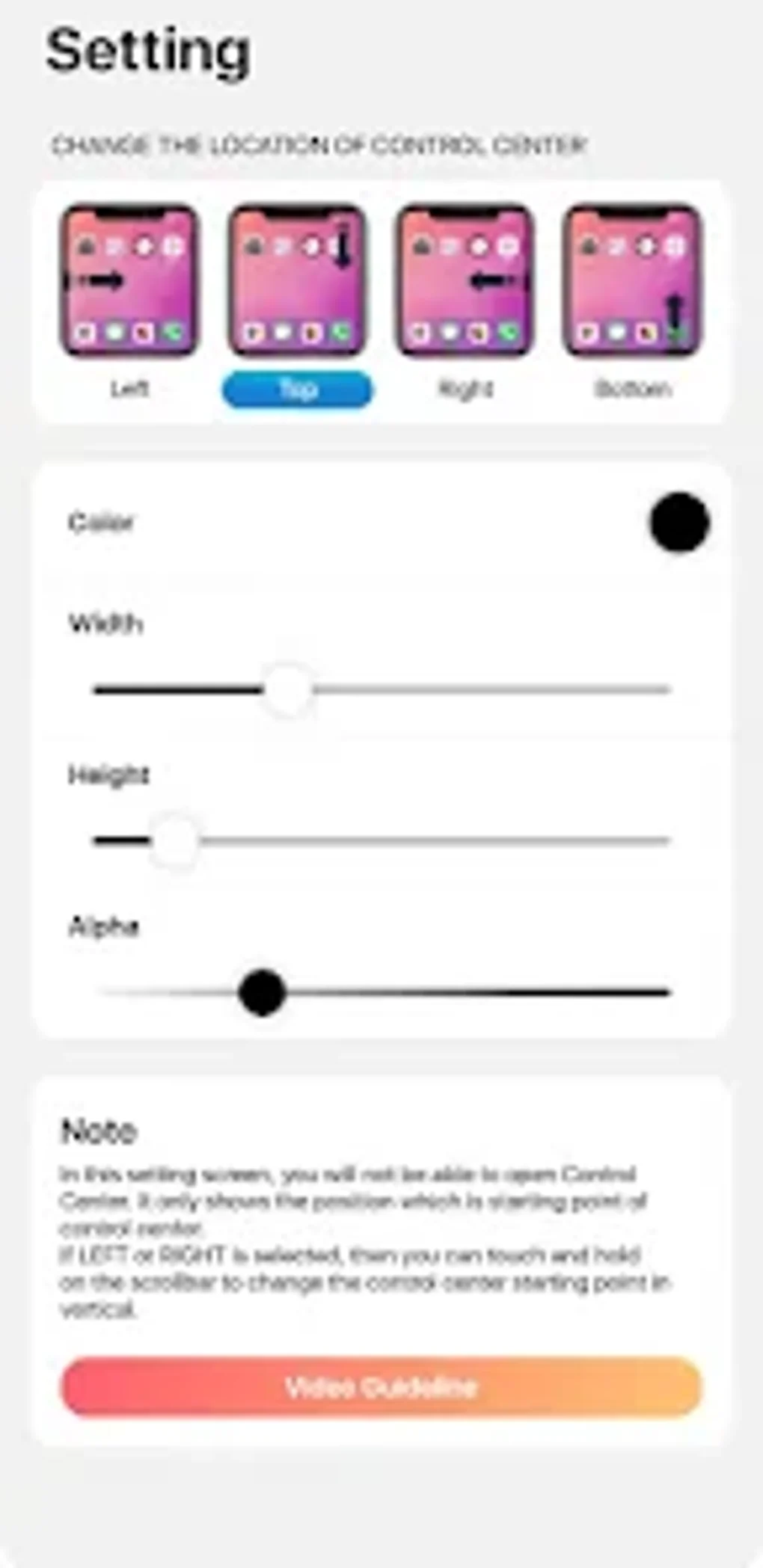 Control Center per Android - Download