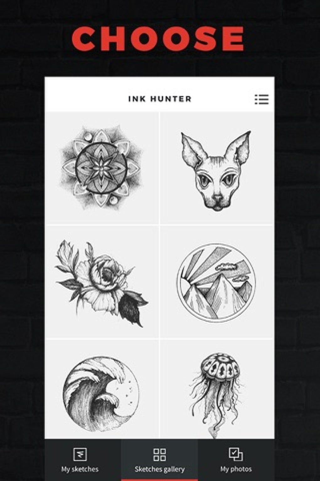 INKHUNTER Try Tattoo Designs para iPhone Descargar