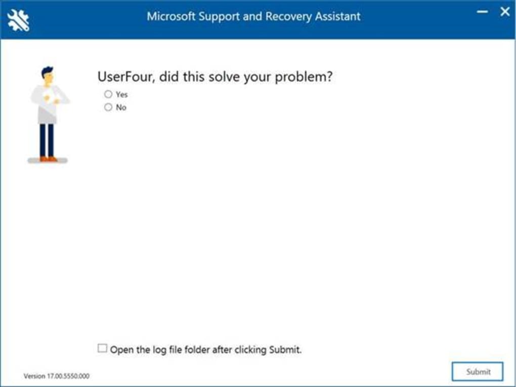 Microsoft Support and Recovery Assistant 17.01.0268.015 download the new for android
