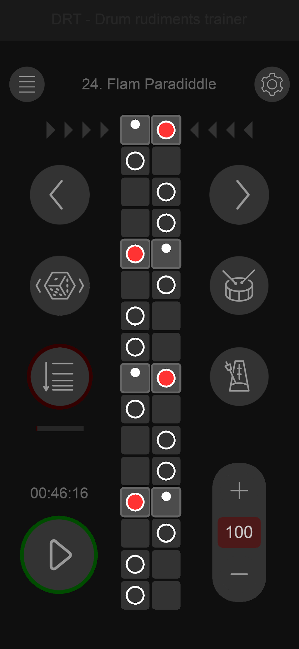 Drum rudiments trainer - DRT для Android — Скачать