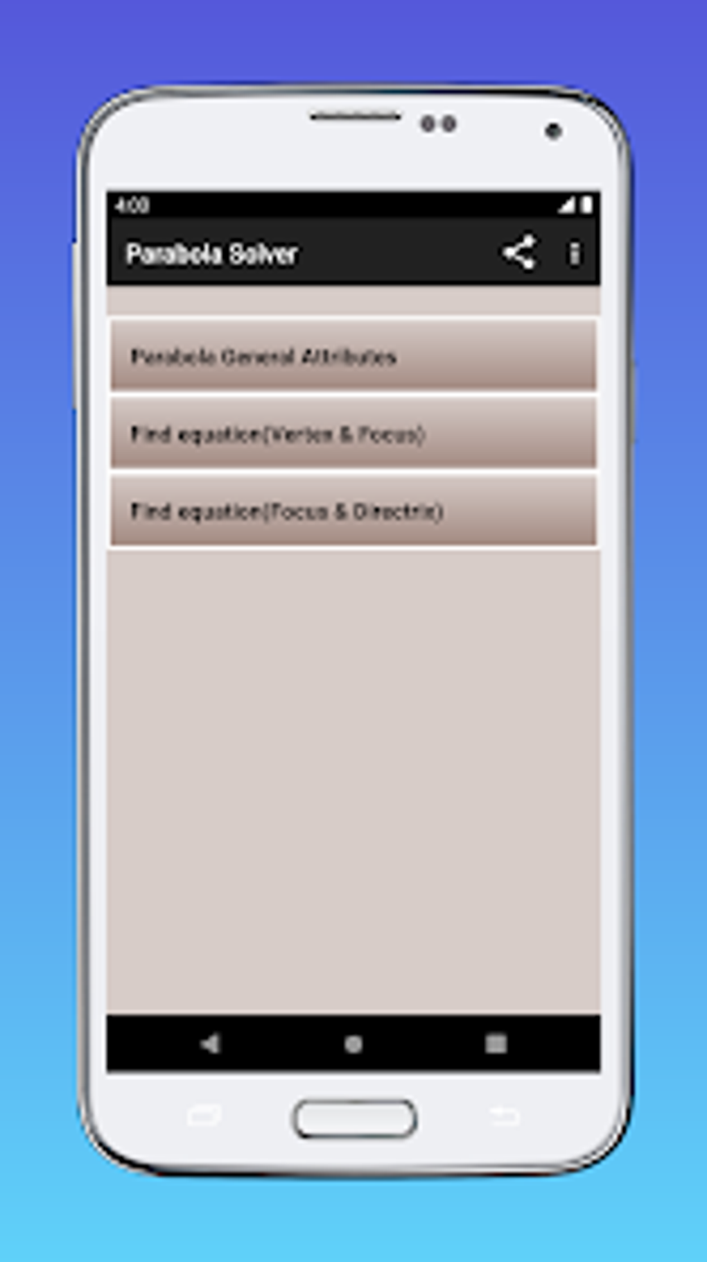 Parabola Solver для Android — Скачать