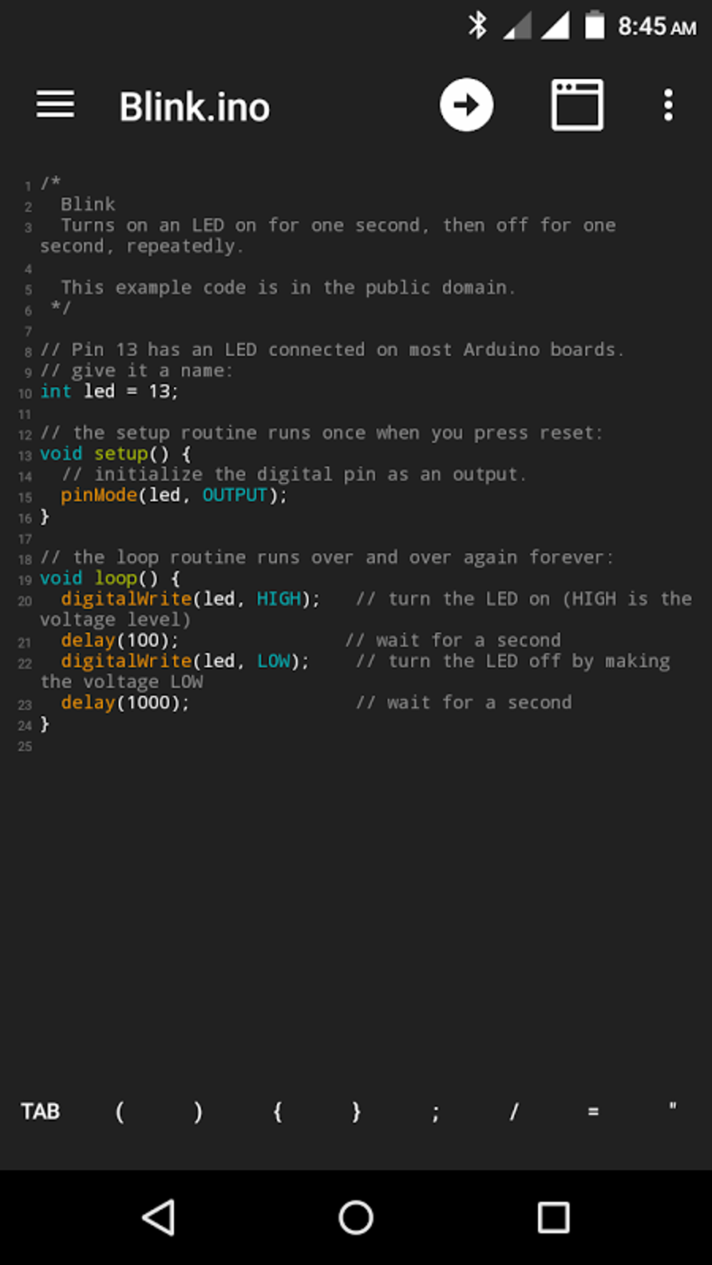 Bluino Loader Arduino IDE APK Android 