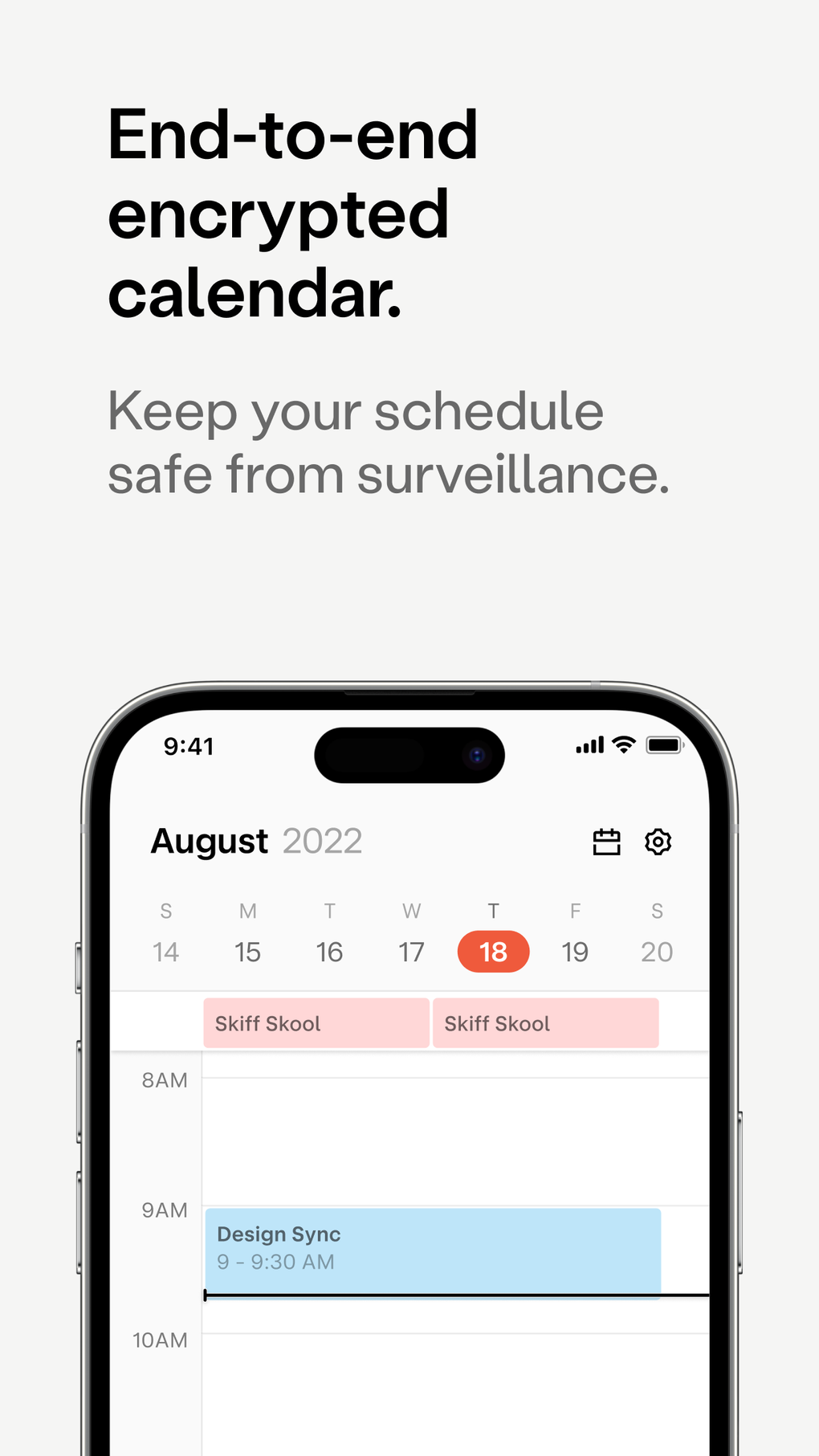 Skiff Calendar - Encrypted cal для iPhone — Скачать