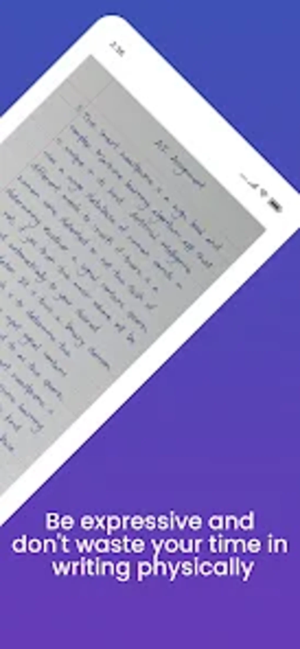 handwriter text to assignment pro apk